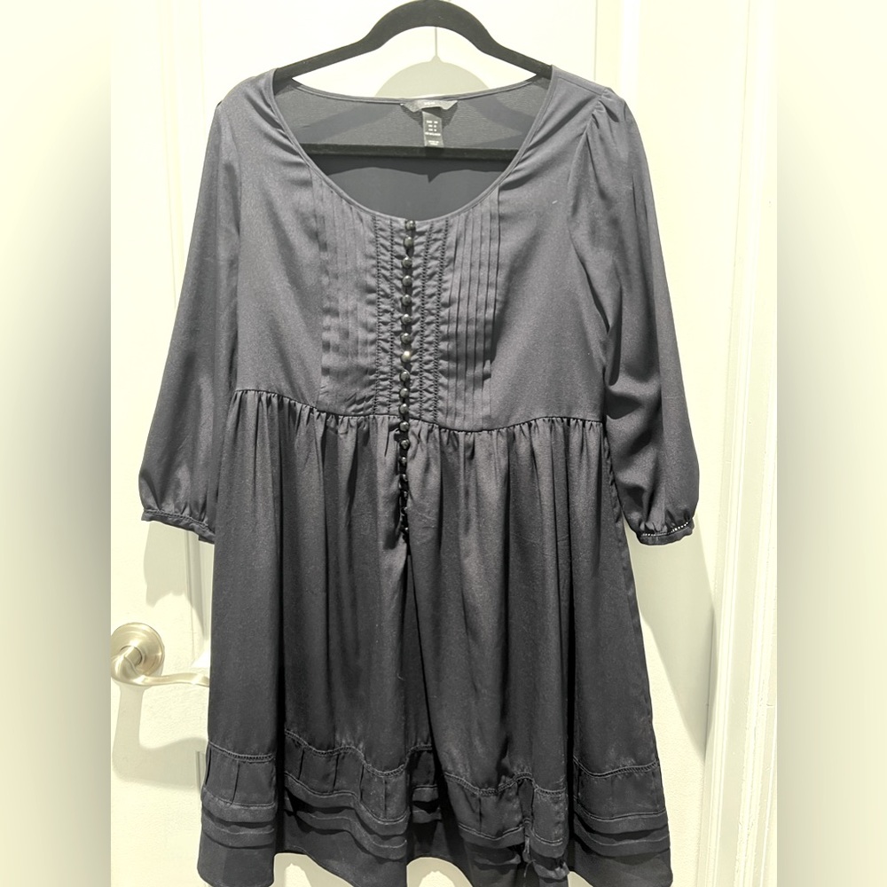 Navy Blue Baby Doll Dress
